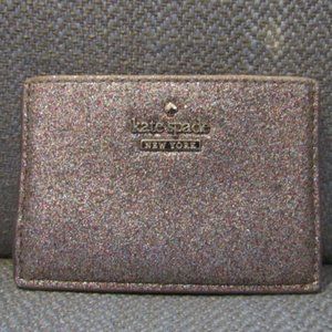 kate spade glitter card holder